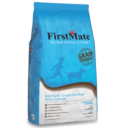 First Mate Grain Friendly Wild Pacific Caught Fish & Oats Formula Dry Dog Food 5lb - Poudre Pet and Feed Supply